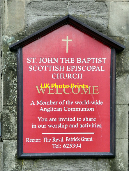 Photo 6"x4" Nameboard - St John the Baptist Church, Perth Perth\/NO1123 c2011