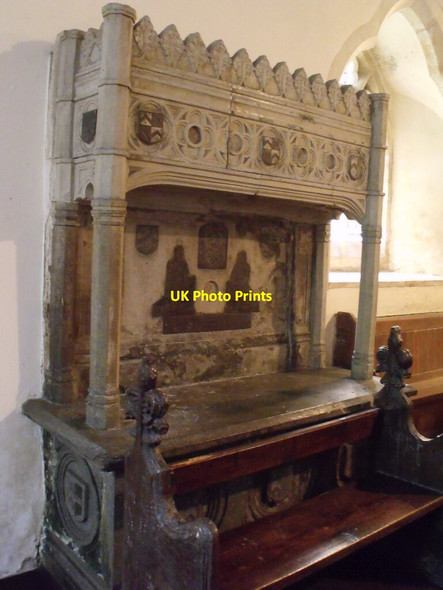 Photo 6"x4" Tomb chest of John Coppledike and wife Anne Ettam, Harrington church Harrington\/TF3671 c2011