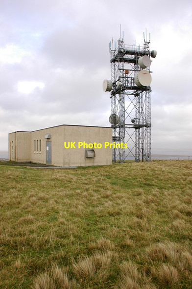 Photo 6"x4" Telecoms tower on Firth Ness Mossbank\/HU4475 c2011