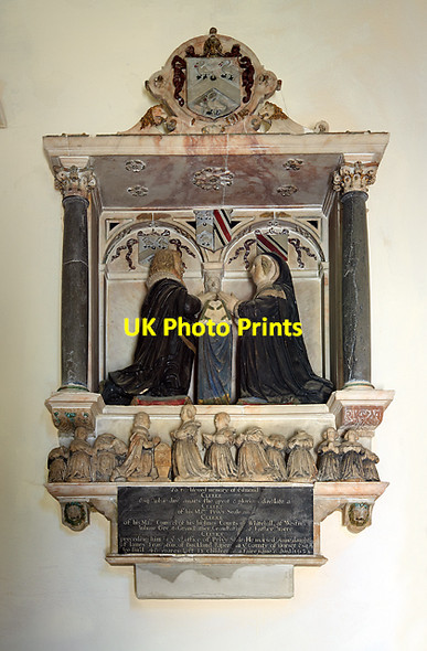 Photo 6"x4" Monument to Edmond Clerke - St Mary's church, South Stoneham Southampton c2011
