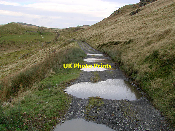 Photo 6"x4" Track between Rhyd y Gaib and Bwlchystyllen Cwmsymlog c2011