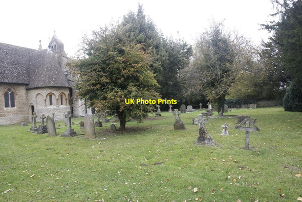 Photo 6"x4" Churchyard at All Saints Nuneham Courtenay c2011