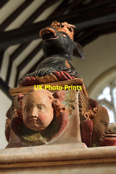 Photo 6"x4" Wriothesley monument - St Peter's church, Titchfield (detail - 6) Fareham c2011