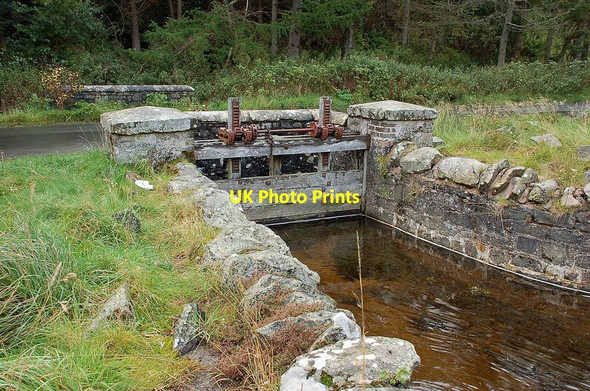 Photo 6"x4" Intake for the mill lade or dam Innerleithen c2011