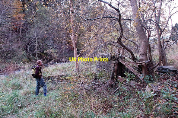 Photo 6"x4" Remains of the 1788 weir, Leithen Water Innerleithen c2011