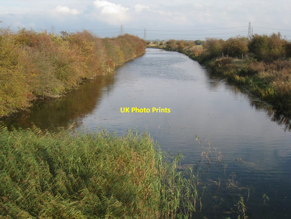 Photo 6"x4" View along Warping Drain Graiselound c2011