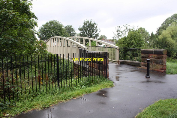 Photo 6"x4" Footbridge over River Caldew Carlisle c2011