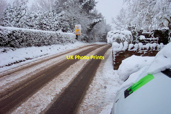 Photo 6"x4" March snow Bromsash c2004