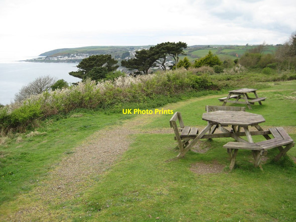 Photo 6"x4" Picnic area, Bodigga Cliff Looe c2011