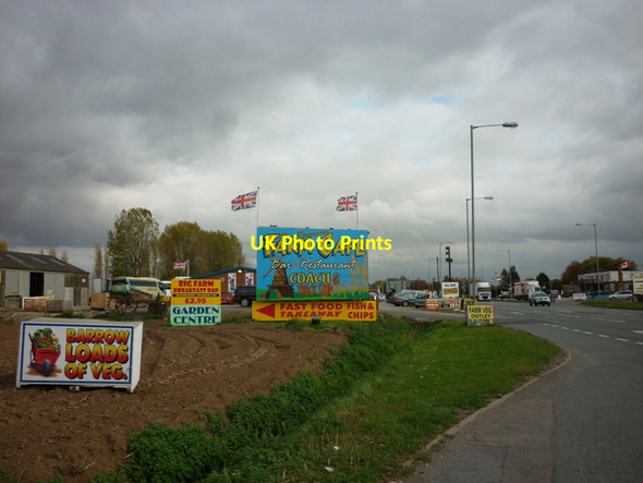 Photo 6"x4" Cafe & Farm Shop on the A17, Washway Road Holbeach c2011