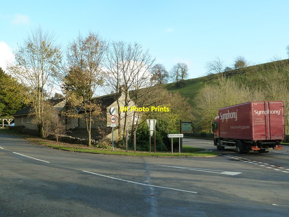 Photo 6"x4" Road junction to the west of Ashford Ashford in the Water c2011