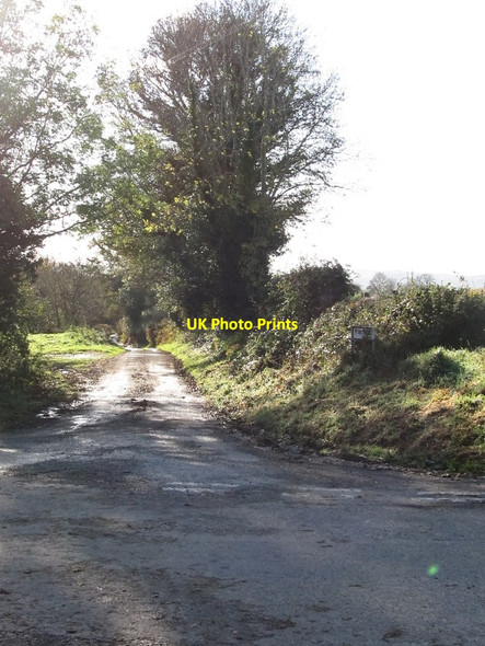 Photo 6"x4" The narrow, and partially flooded, northern end of Mill Road Hilltown\/J2128 c2011