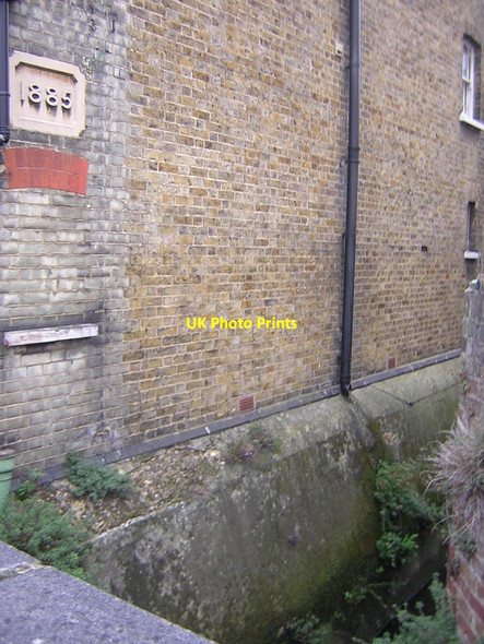 Photo 6"x4" Norbury Brook: looking downstream at Quadrant Road Thornton Heath c2011 P1