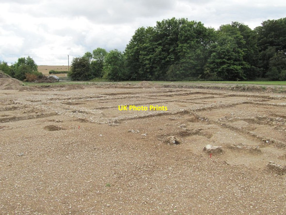 Photo 6"x4" View over the dig Chilton\/SU4885 c2011