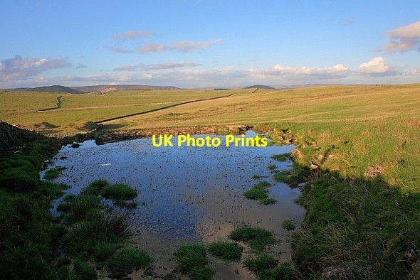 Photo 6"x4" Dew Pond on Old Moor Old Dam c2011