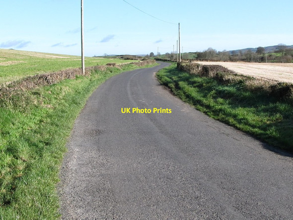 Photo 6"x4" View east along the dog-leg section of Ballycoshone Road Hilltown\/J2128 c2011