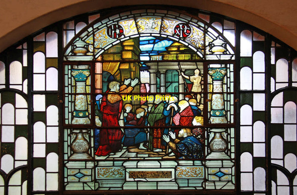 Photo 6"x4" Christ Church, Brixton Road, North Brixton - Stained glass window Westminster c2011