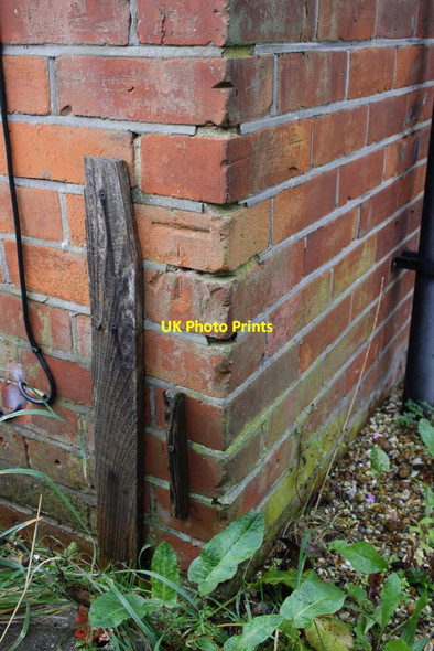 Photo 6"x4" Benchmark on #4 Church End Lane Churchend\/SU6772 c2011