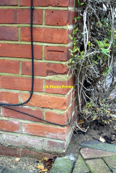 Photo 6"x4" Benchmark on #34 Church End Lane Churchend\/SU6772 c2011