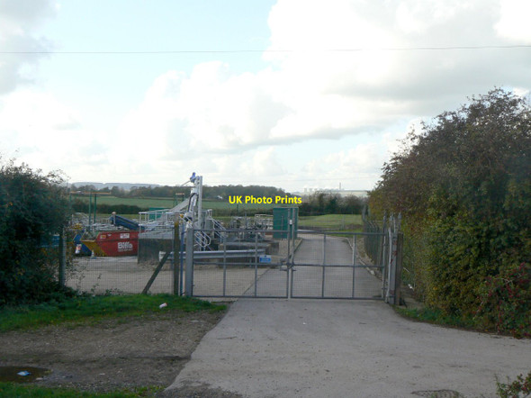 Photo 6"x4" Entrance to Keyworth Sewage Treatment Plant Keyworth c2011