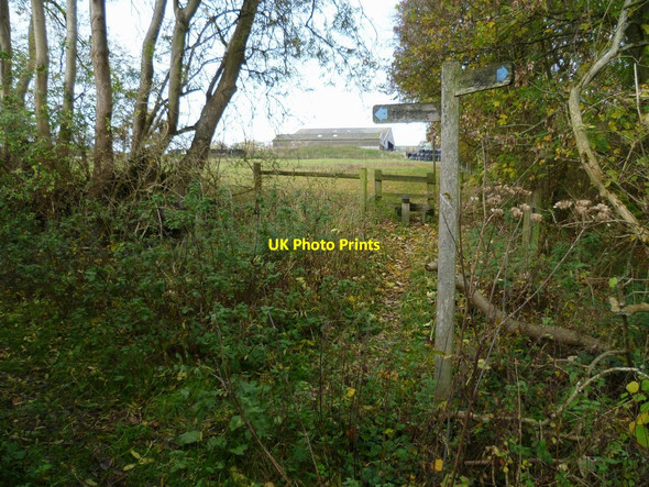 Photo 6"x4" Bridleway changes direction in Treyford Treyford c2011