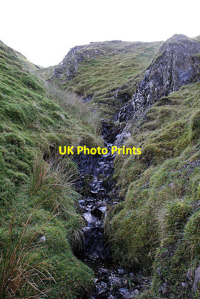 Photo 6"x4" A small burn in Red Scar Winterhope Burn c2011