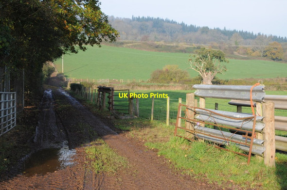 Photo 6"x4" Track off Wonastow Road Monmouth\/Trefynwy c2011