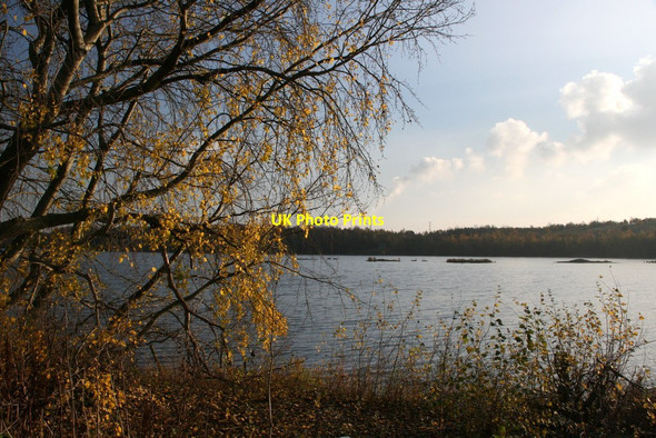 Photo 6"x4" Lake at Fairburn Ings Reserve New Fryston c2011