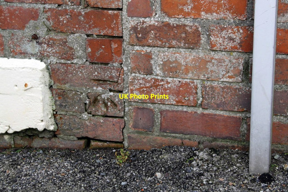 Photo 6"x4" Benchmark on #27 Daniell Road (Redannick Lane face) Truro c2011