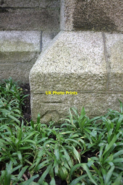 Photo 6"x4" Benchmark on Truro Cathedral Truro c2011