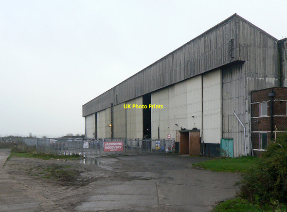 Photo 6"x4" Hangar at Nottingham Airport (Tollerton) Bassingfield c2011