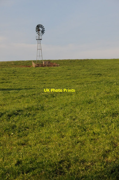 Photo 6"x4" Windpump, Parc-Grace Dieu Dingestow c2011