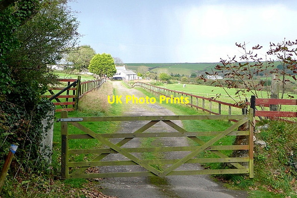 Photo 6"x4" Track at Reskadinnick Camborne c2011