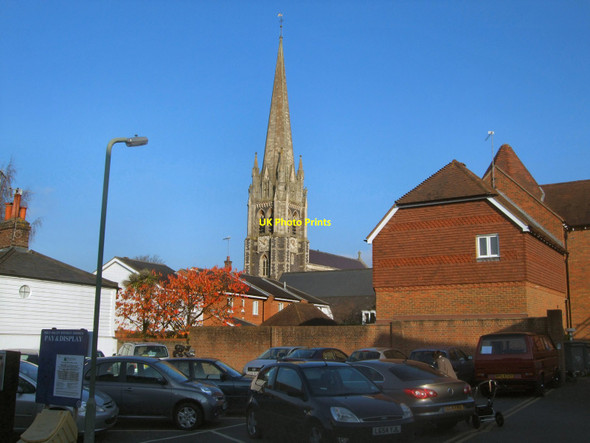 Photo 6"x4" Spire of St. Martin's Church Dorking c2011