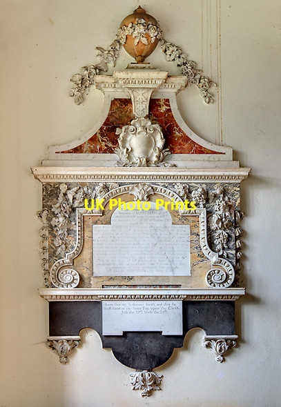 Photo 6"x4" Monument to Henry Long - St Nicholas' church, North Bradley Dursley\/ST8654 c2011