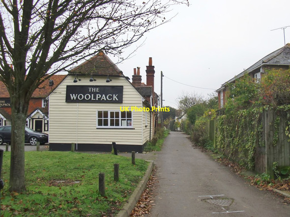 Photo 6"x4" The 'Woolpack' and Back Lane, Elstead Elstead c2011