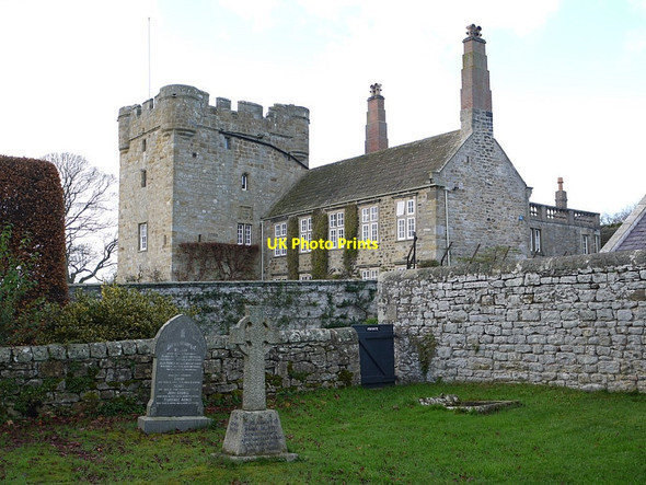 Photo 6"x4" Halton Tower from the churchyard Halton\/NY9967 c2011
