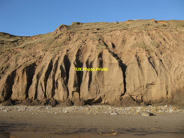 Photo 6"x4" Coastal erosion, Filey Bay Filey c2011