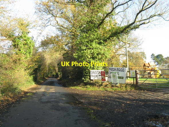 Photo 6"x4" Dunstan Farm entrance, Old Damson Lane Bickenhill c2011