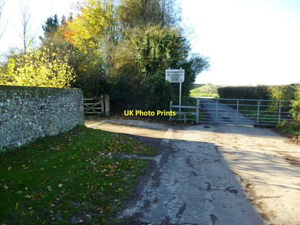 Photo 6"x4" The end of the lane Aldingbourne c2011