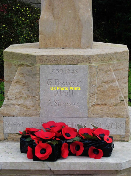 Photo 6"x4" Cassington War Memorial (2) - inscriptions, The Green, Cassington Cassington\/SP4510 c2011