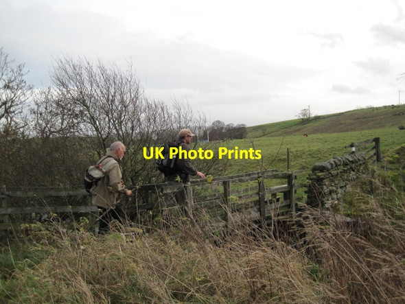 Photo 6"x4" Footbridge on the Pennine Way over the Kellah Burn Halton Lea Gate c2011