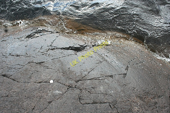 Photo 6"x4" Glacial Striae Loch Assynt c2008