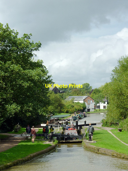 Photo 6"x4" Middlewich Bottom Lock No 74, Cheshire Middlewich c2011