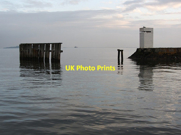 Photo 6"x4" Light, entrance to Granton Harbour Granton c2011