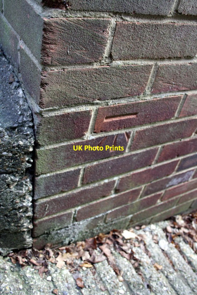 Photo 6"x4" Benchmark on garage of #70 Cockney Hill Churchend\/SU6772 c2011
