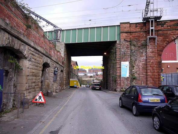 Photo 6"x4" Railway Bridge over Pottery Lane Newcastle upon Tyne c2011