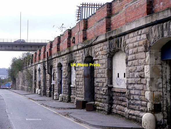 Photo 6"x4" Pottery Lane towards Redheugh Bridge Newcastle upon Tyne c2011