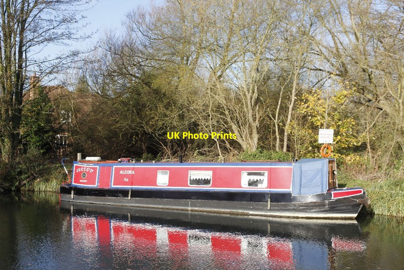 Photo 6"x4" Moored near the bridge Woolhampton c2011