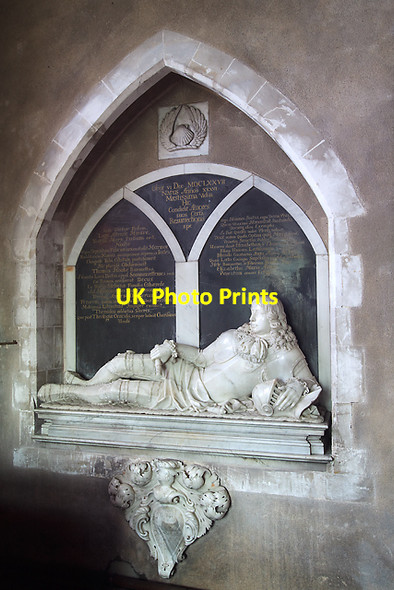 Photo 6"x4" Monument to Sir Thomas Hooke - St Lawrence's church, Wootton St Lawrence Wootton St Lawrence c2011